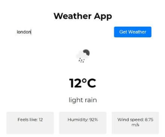 Weather App Preview